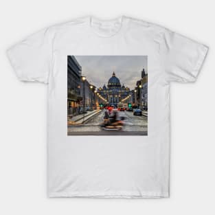 Speeding Past St Peter's Rome T-Shirt